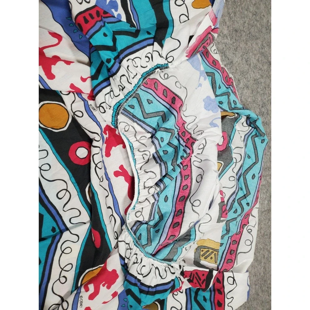 Vintage 90s Disney Lion King Twin Sheet Bedding Set Used